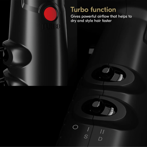 JRL × Lamborghini Forte Pro Lite Black – Asciugacapelli Digitale Professionale