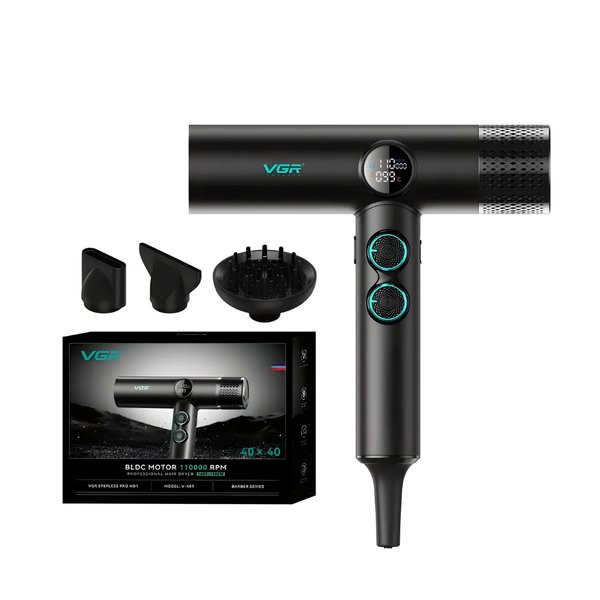 VGR V-401 Barber Series asciugacapelli professionale in metallo