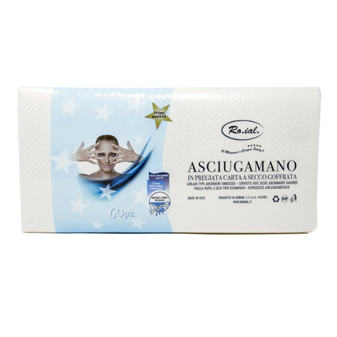 Ro.ial Asciugamano carta monouso 35 X67 goffrato 60pz