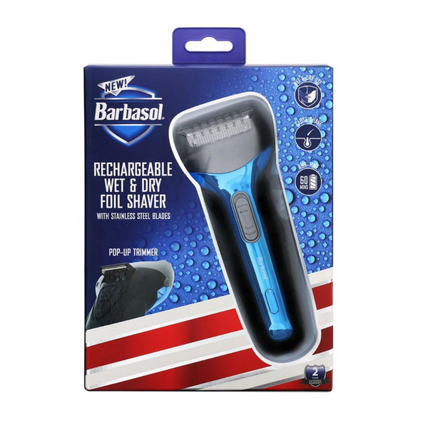 Barbasol bagnato e secco foil shaver rasoio impermeabile viso