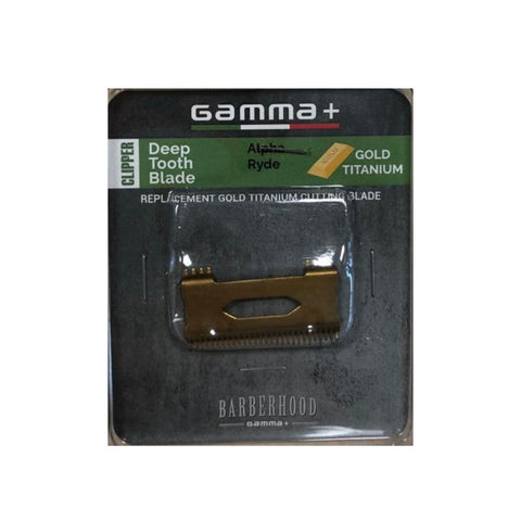 Gamma+ Mobile Blade Deep Tooth Blade Gold Titanium für Alpha, Ryde