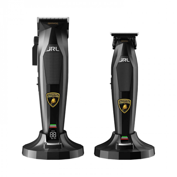 JRL × Lamborghini Diamante Black – Set Professionale Clipper + Trimmer