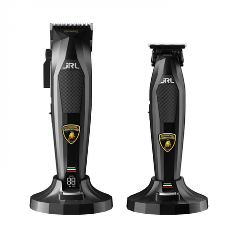 JRL × Lamborghini Diamante Black – Set Professionale Clipper + Trimmer