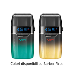 VGR V-308 Oro Shaver Professionale a Lamina in Metallo con Lamine in Titanio