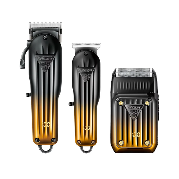 VGR V-644 Combo Kit Professionale 3in1 Clipper + Trimmer + Shaver