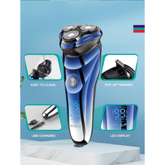 VGR V-305 Rasoio Elettrico Tre Testine – Rasatura a pelle Waterproof