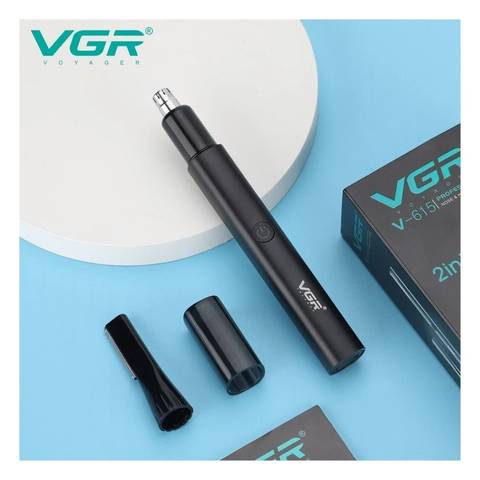 VGR Nose & Hair Super Trimmer Rifinitore Professionale 2in1 Naso, Orecchie e Sopracciglia