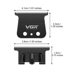 VGR Lama di Ricambio T-Blade Zero Gap – Acciaio al Carbonio DLC per VGR 906 / 992 / 640