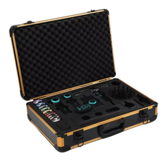 VGR Stepless Pro 4in1 Set Black – Valigetta Professionale Clipper, Trimmer, Shaver e Phon