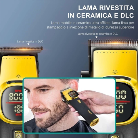 VGR V-885 S2 Valigetta Combo Clipper + Trimmer Gold