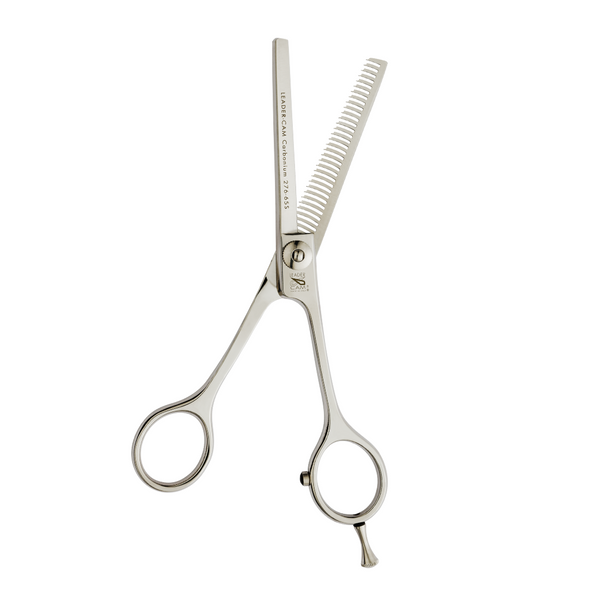 Leader Carbonium Double Curved Serrated Scissors