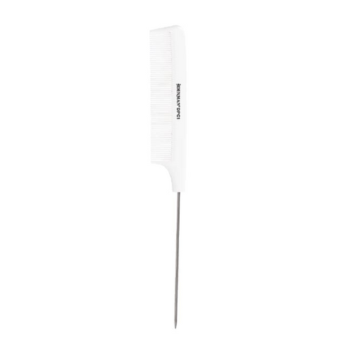 Denman Pettine Coda Metallo Bianco DPC1
