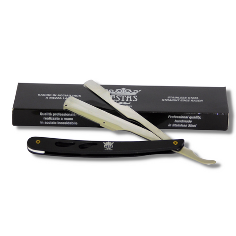 Estas Barber Razor Half Blade Black Handle